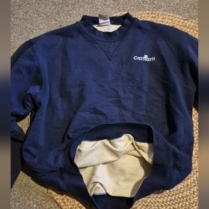 Carhartt Vintage  Blue Thermal Crewneck Sweater Sz.L